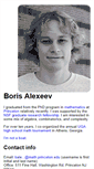 Mobile Screenshot of borisalexeev.com